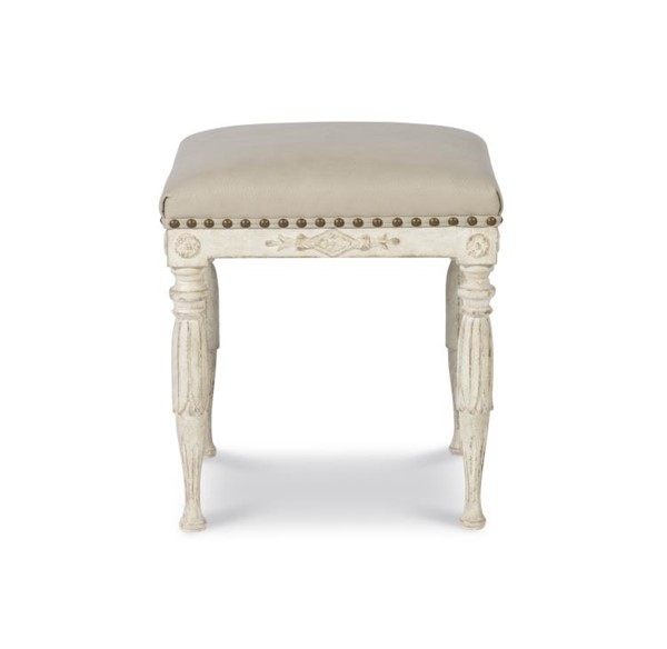 Century TS-CCU-3155-12-F1 - Sofía Stool - Swedish Scraped White