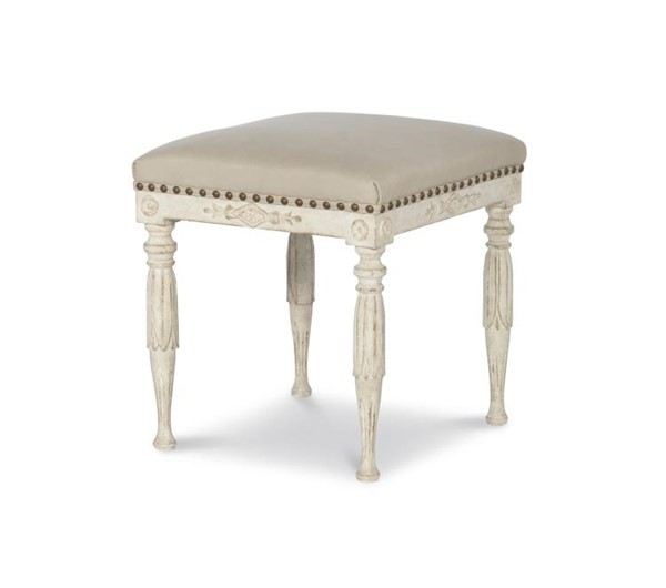century TS-CCU-3155-12-F1 - Sofía Stool - Swedish Scraped White