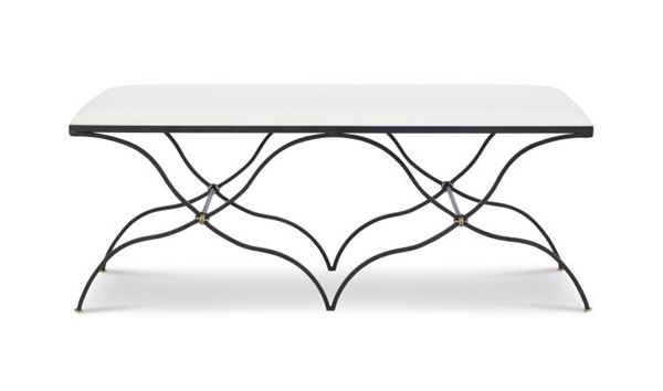 Century TS-CCU-3159-17-F1 - Elisabet Bench - Brass & Iron Knot