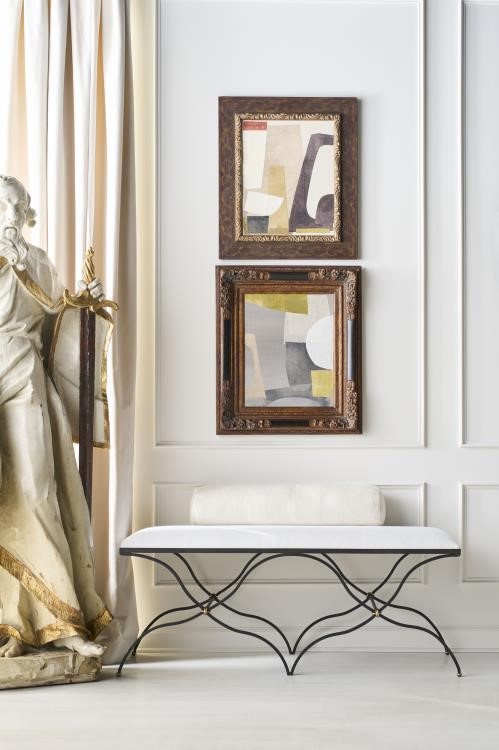 Century TS-CCU-3159-17-F1 - Elisabet Bench - Brass & Iron Knot