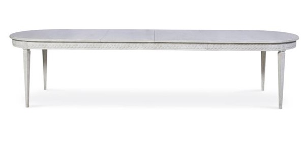 Century TSA-303-V1 - Lutetia Swedish Dining Table - Swedish Rubbed White