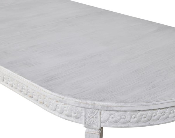 Century TSA-303-V1 - Lutetia Swedish Dining Table - Swedish Rubbed White