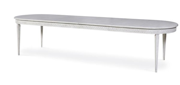 century TSA-303-V1 - Lutetia Swedish Dining Table - Swedish Rubbed White