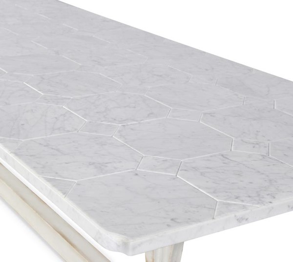 Century TSA-304S-120-V1 - Lucca Ii 120" Dining Table - Stone Top
