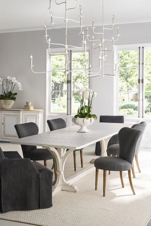 Century TSA-304S-120-V1 - Lucca Ii 120" Dining Table - Stone Top