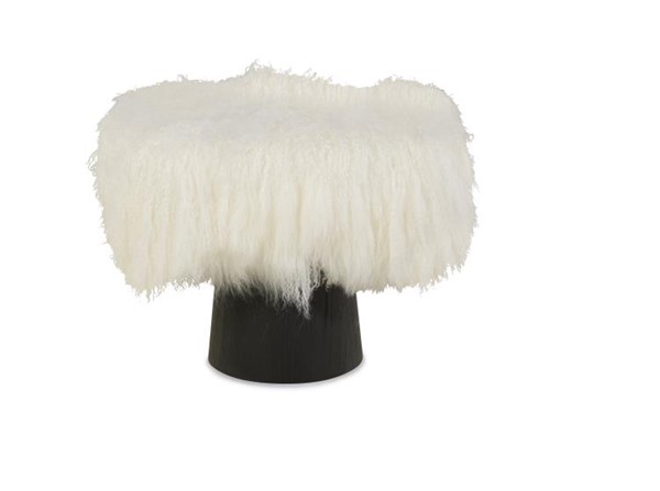 Century TSA-567-V1 - Pompidou Italian Mongolian Lamb Stool