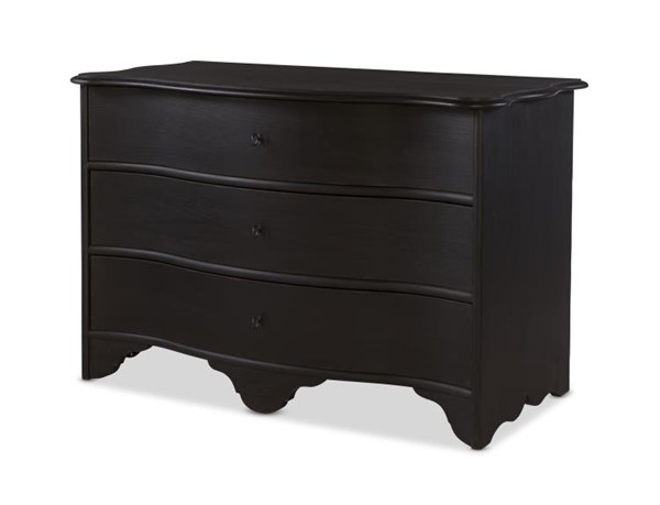 century TSA-703-V1 - Le Maurice Three Drawer Chest - Swedish Matte Noir