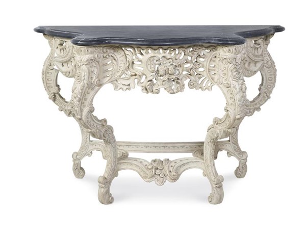 Century TSA-721-V1 - Victoire Console Table - French Painted Blanc