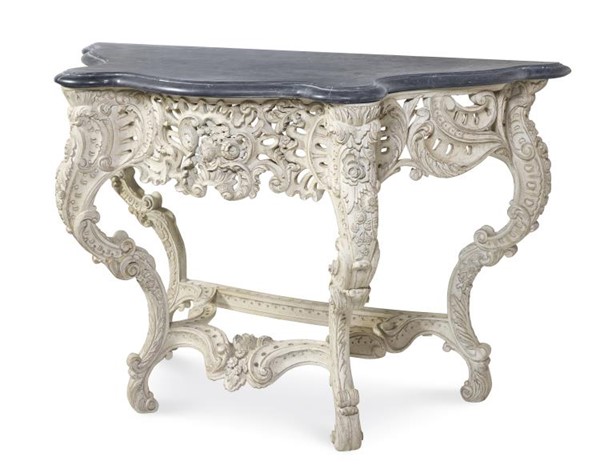 century TSA-721-V1 - Victoire Console Table - French Painted Blanc