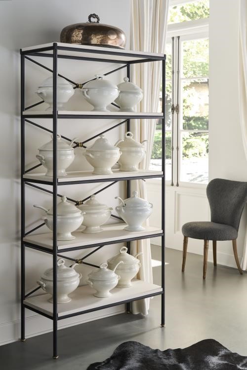 Century TSA-771-V1 - Grand Montmartre Etagere - Iron & Brass Knot