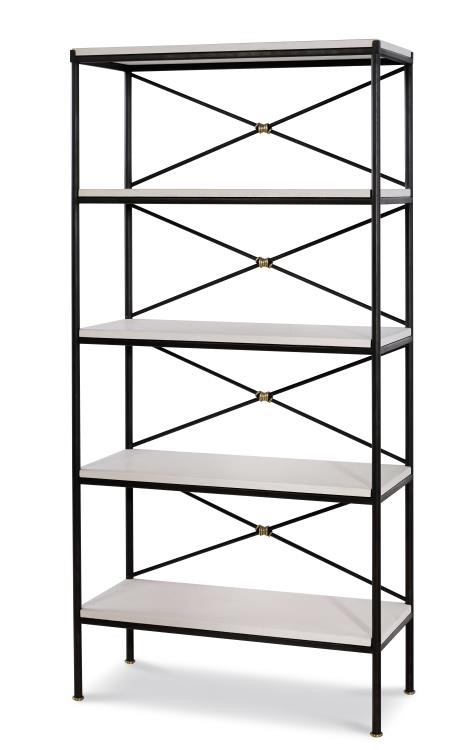 century TSA-771-V1 - Grand Montmartre Etagere - Iron & Brass Knot