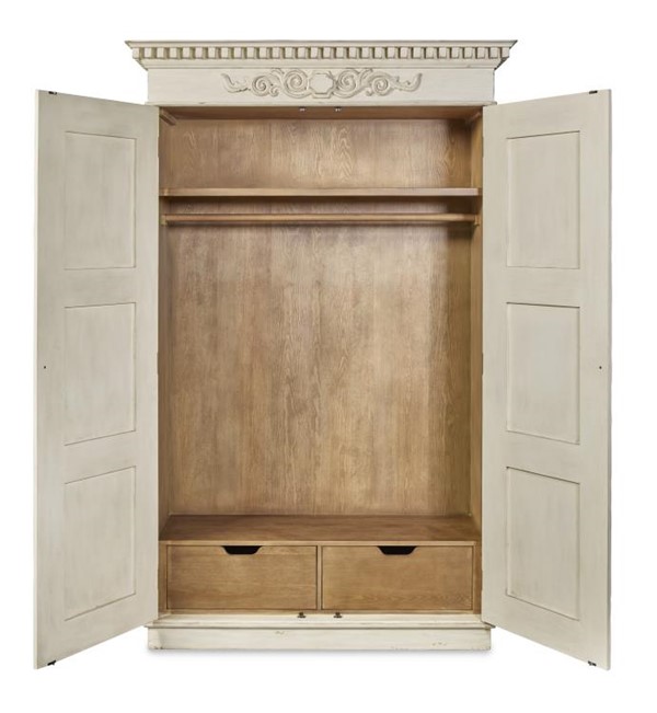 Century TSA-774-V2 - Fountainebleau Wardrobe - Swedish Aged Cream