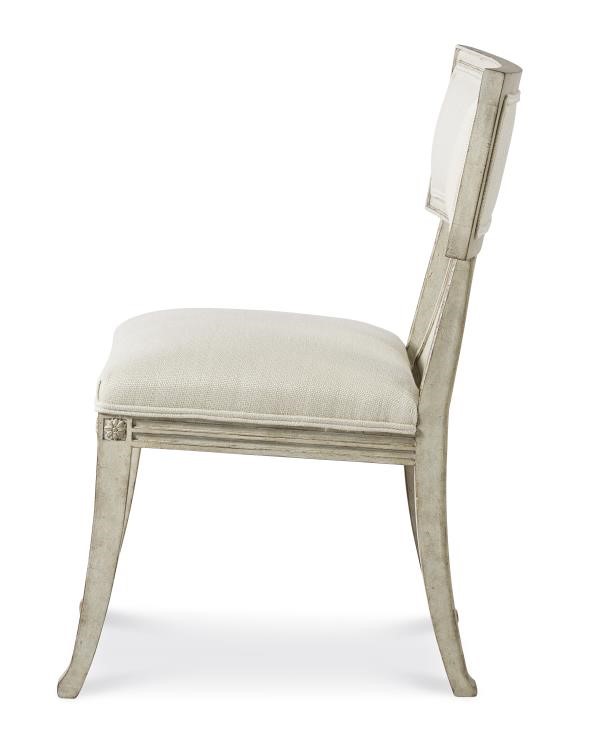 Century TSU-509-F1 - Von Swedish Carved Dining Chair - Swedish Scraped White