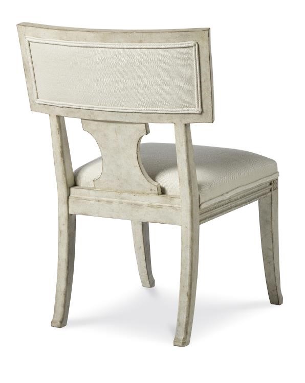 Century TSU-509-F1 - Von Swedish Carved Dining Chair - Swedish Scraped White