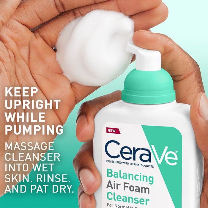 Cerave Balancing Air Foam Facial Cleanser