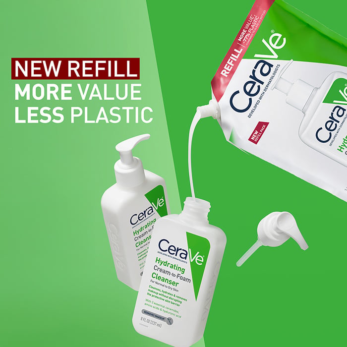 Cerave Hydrating Cream-to-Foam Cleanser Refill