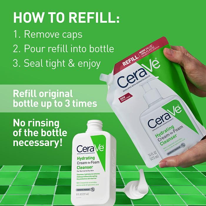 Cerave Hydrating Cream-to-Foam Cleanser Refill