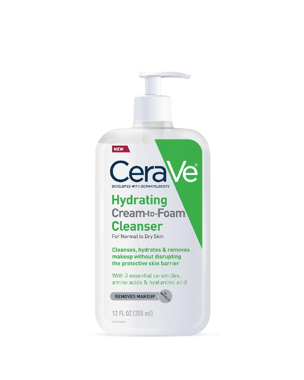 cerave Hydrating Cream-to-Foam Cleanser