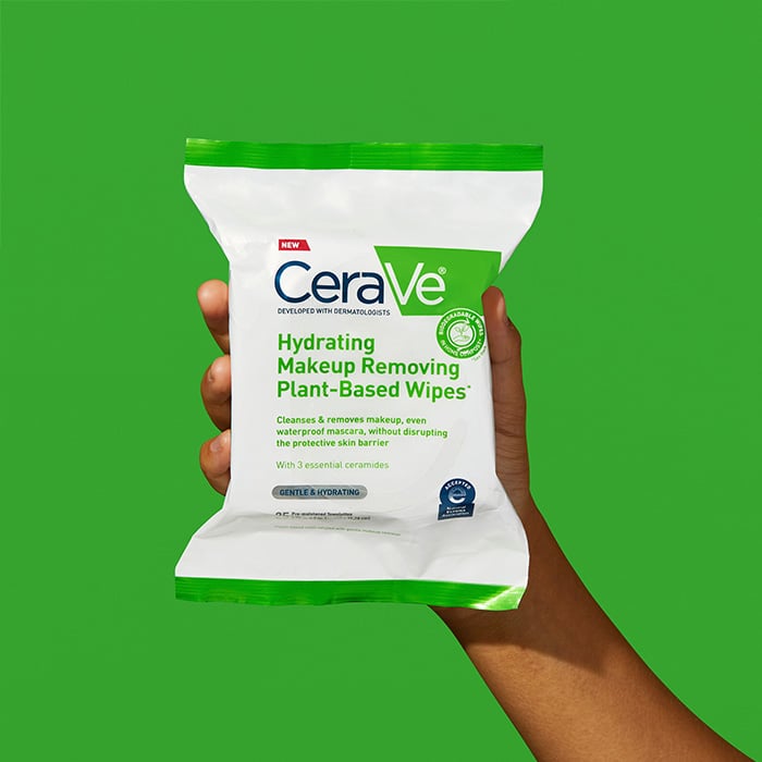 Cerave Hydrating Makeup Removing Plant-Based Wipes