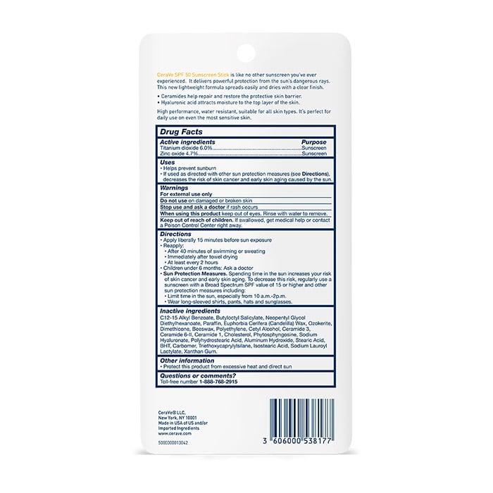 Cerave Mineral Sunscreen Stick