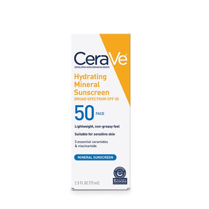 Cerave Hydrating Mineral Sunscreen SPF 50 Face Lotion