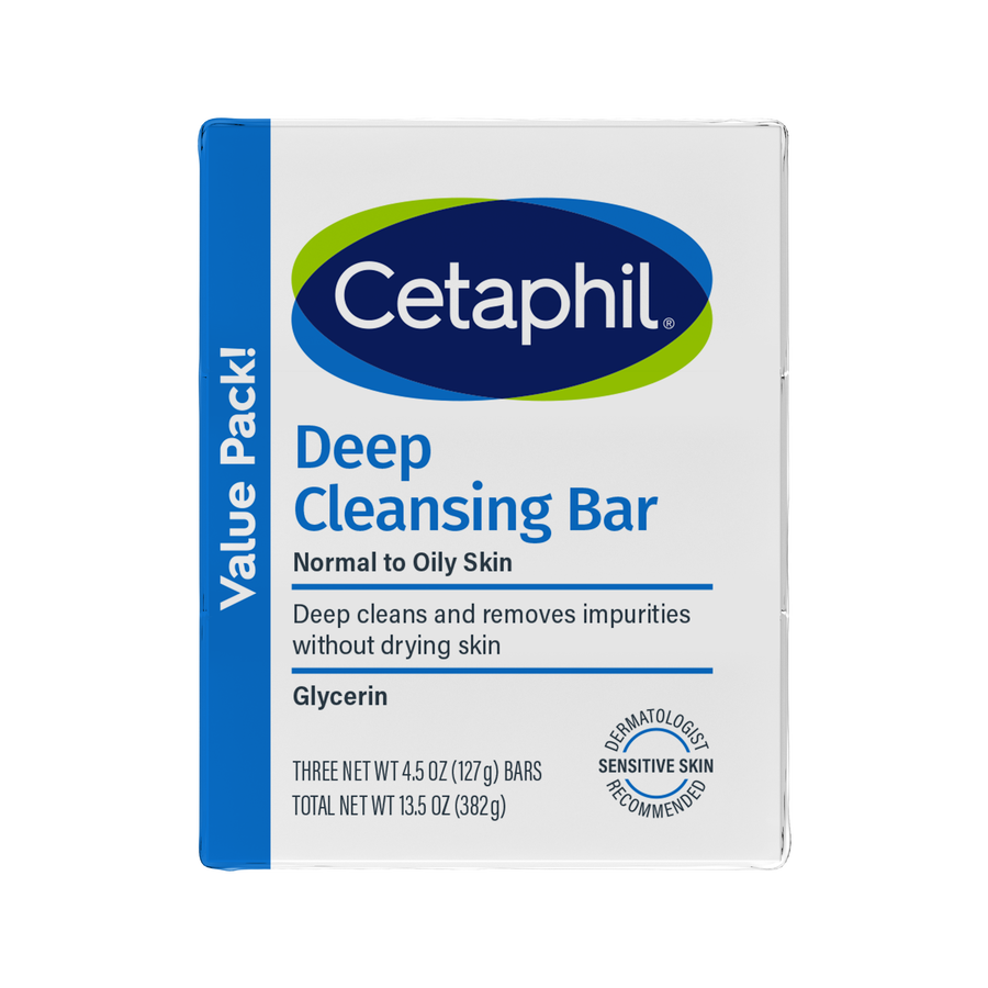 cetaphil Deep Cleansing Bar 3PK