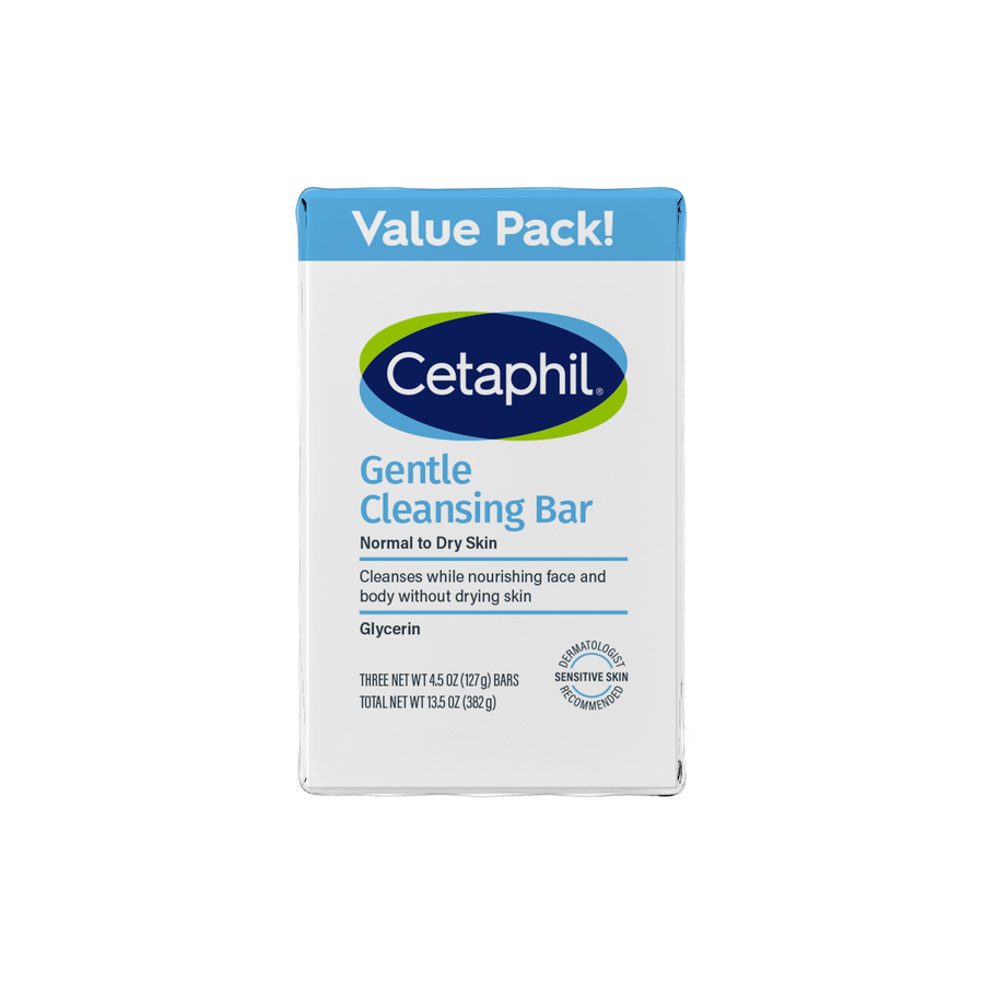 cetaphil Gentle Cleansing Bar 3pk