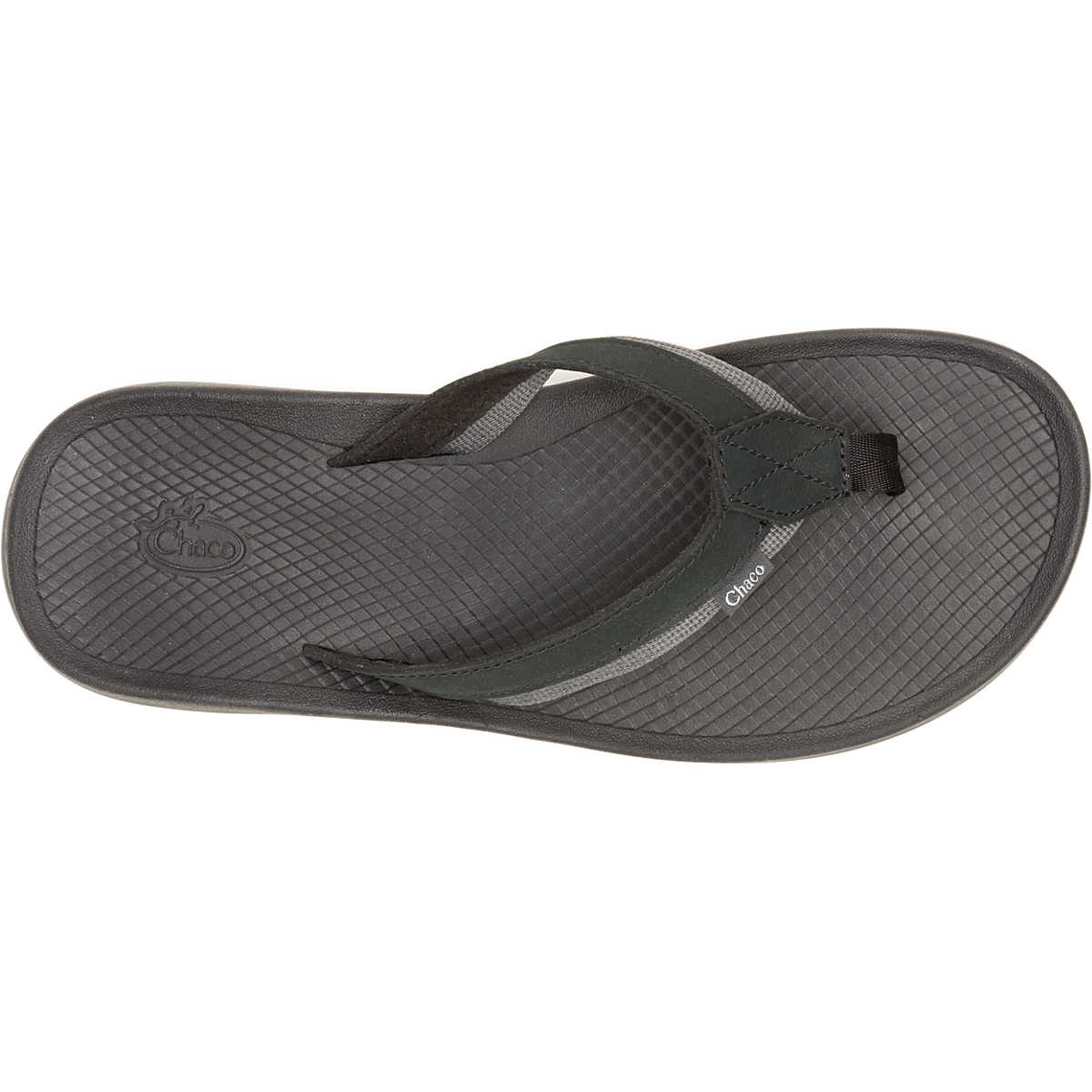 Chaco Men's Lowdown Leather Flip Flop Black