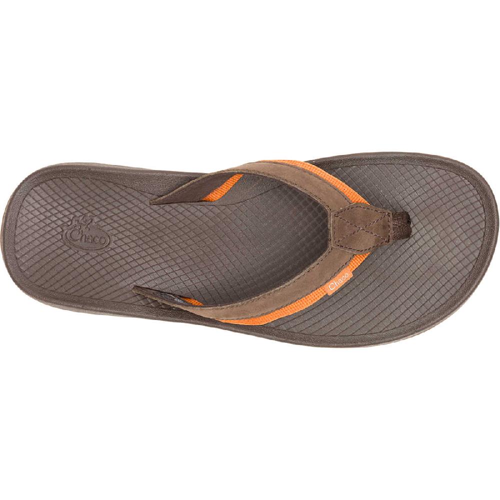 Chaco Men's Lowdown Leather Flip Flop Coffee