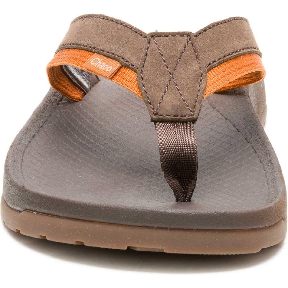 Chaco Men's Lowdown Leather Flip Flop Coffee