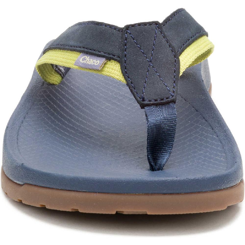 Chaco Men's Lowdown Leather Flip Flop Navy Night