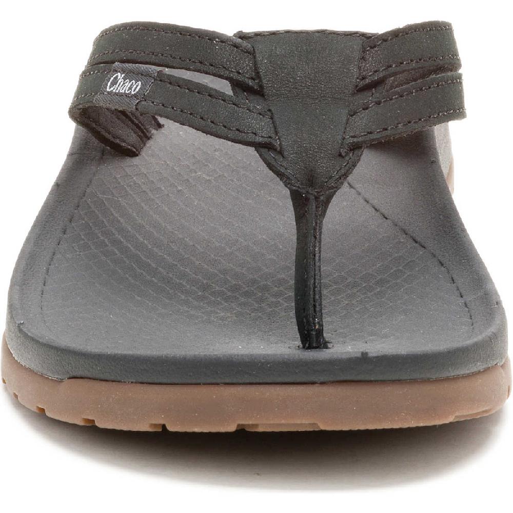 Chaco Women's Lowdown Leather Flip Flop Black
