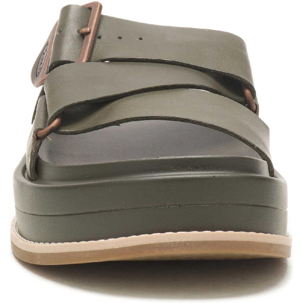 Chaco Women's Townes Slide Midform Olive Night