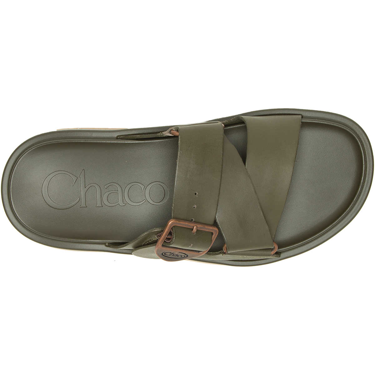 chaco Women's Townes Slide Midform Olive Night