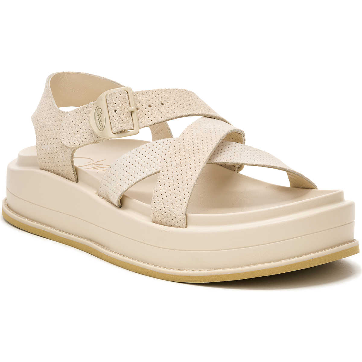 chaco Women's Townes Suede Midform Sandal Khaki