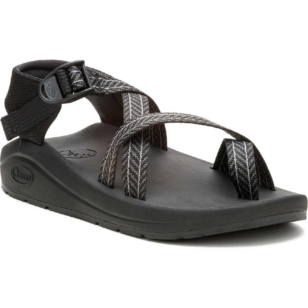 chaco Men's CushZ Toe-Loop Extra Cushioned Sandal Frond Black