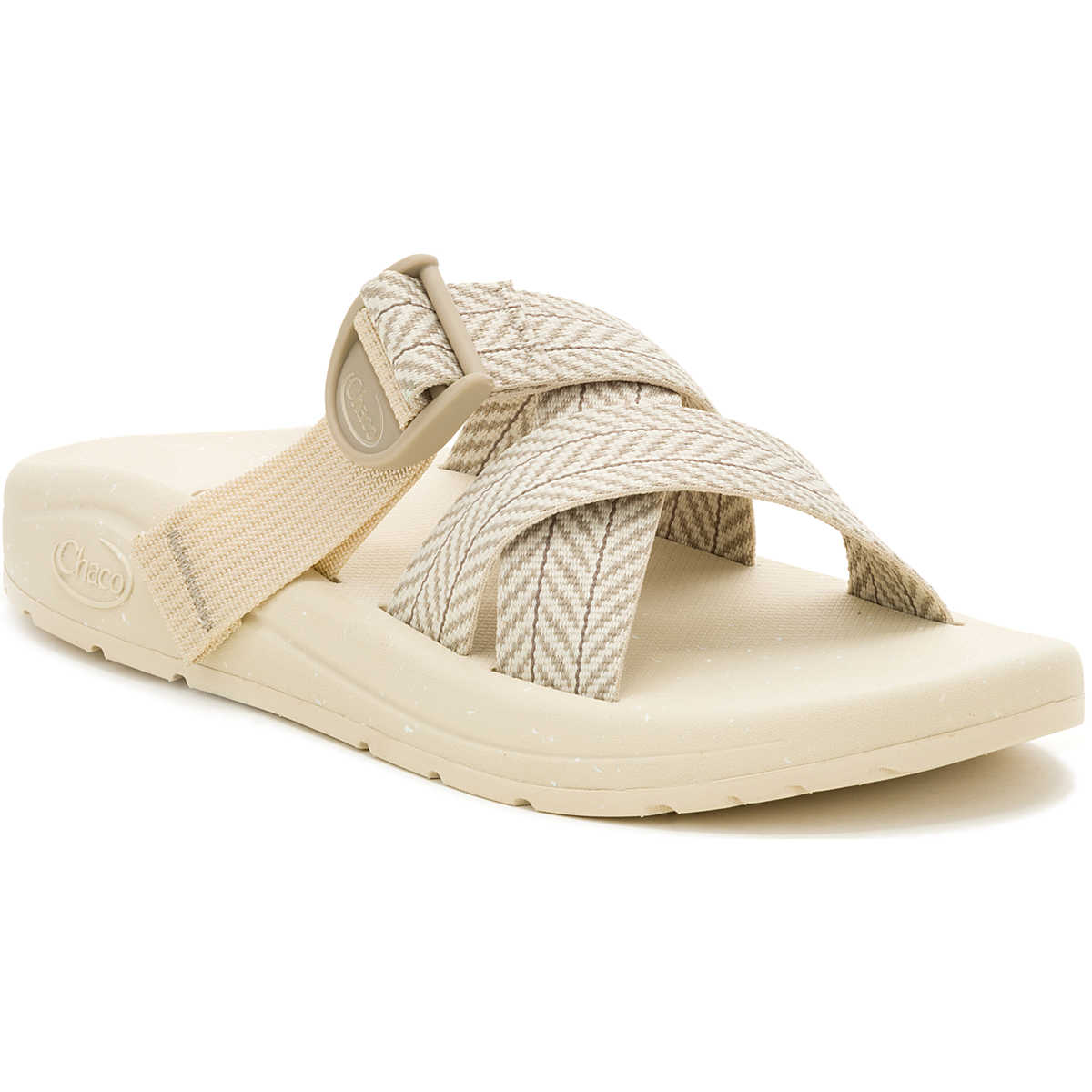 chaco Women's CushZ Extra Cushioned Slide Frond Dark Vanilla