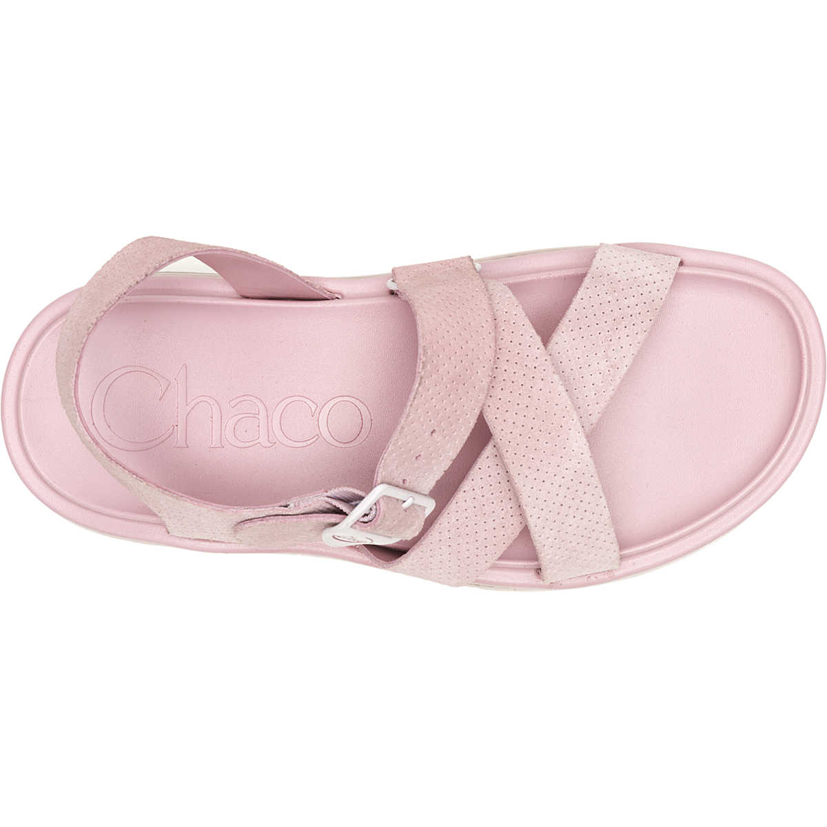 Chaco Women's Townes Suede Midform Sandal Rose Quartz