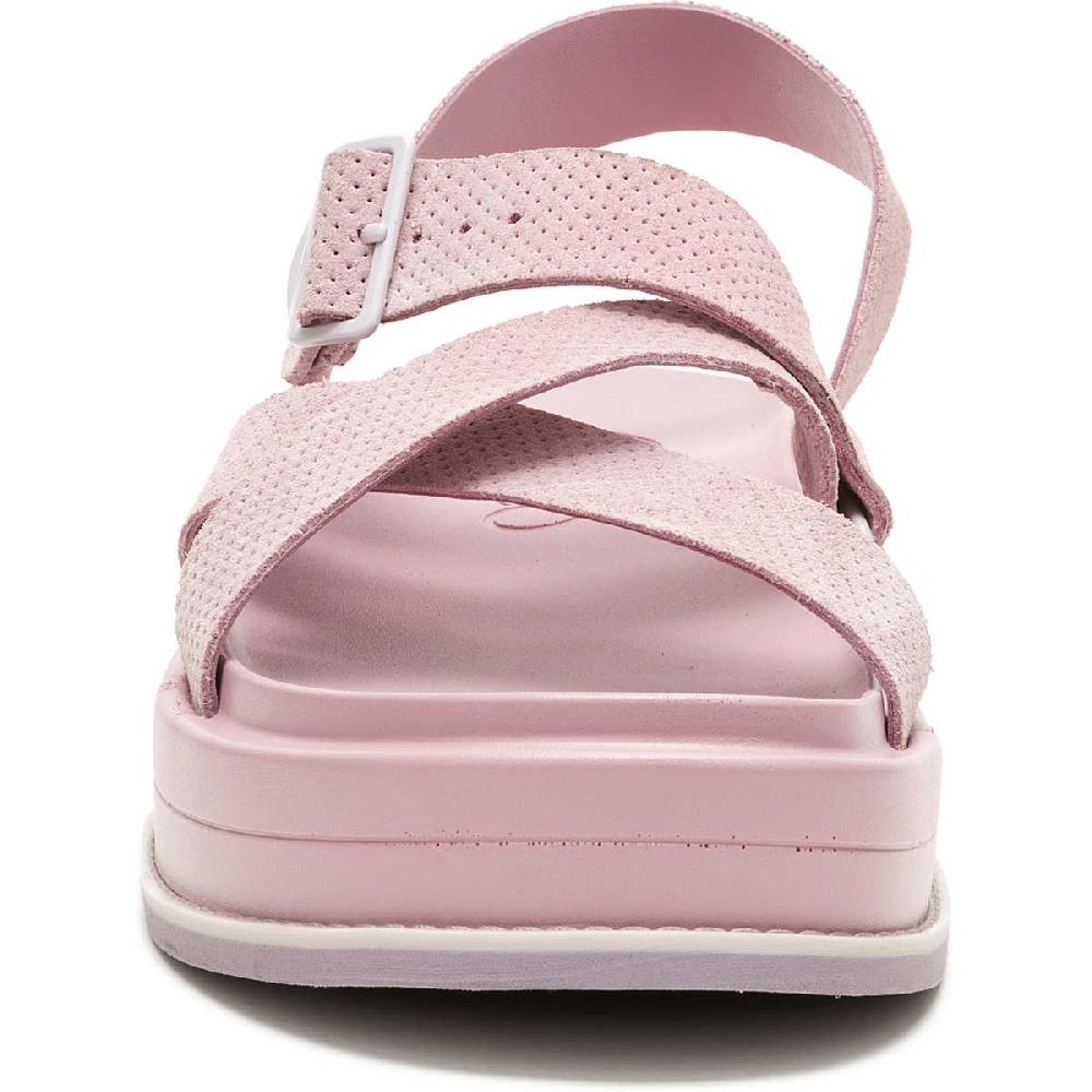 Chaco Women's Townes Suede Midform Sandal Rose Quartz