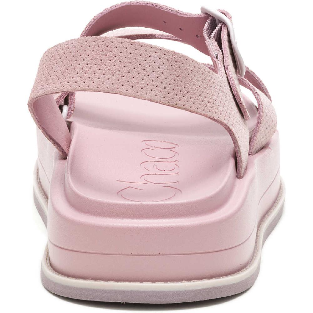 Chaco Women's Townes Suede Midform Sandal Rose Quartz