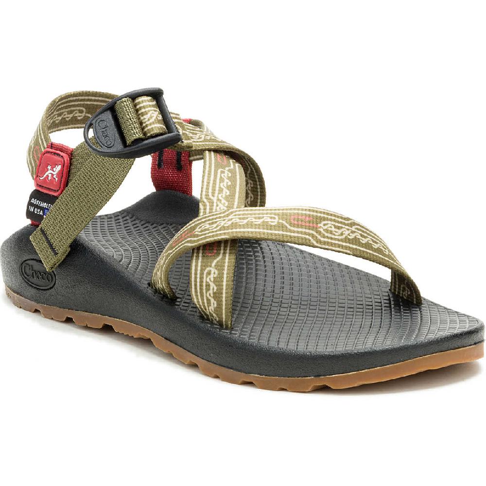 chaco Women's Z/1 Adjustable Strap Classic Sandal Knotty Camo Green