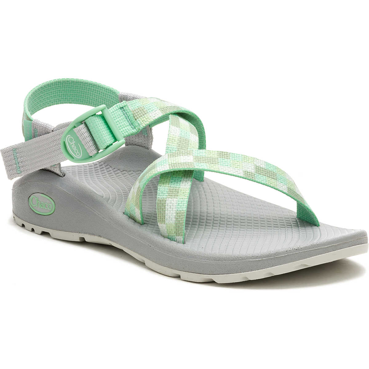 chaco Women's Z/Cloud Adjustable Strap Cushioned Sandal Pixel Celadon