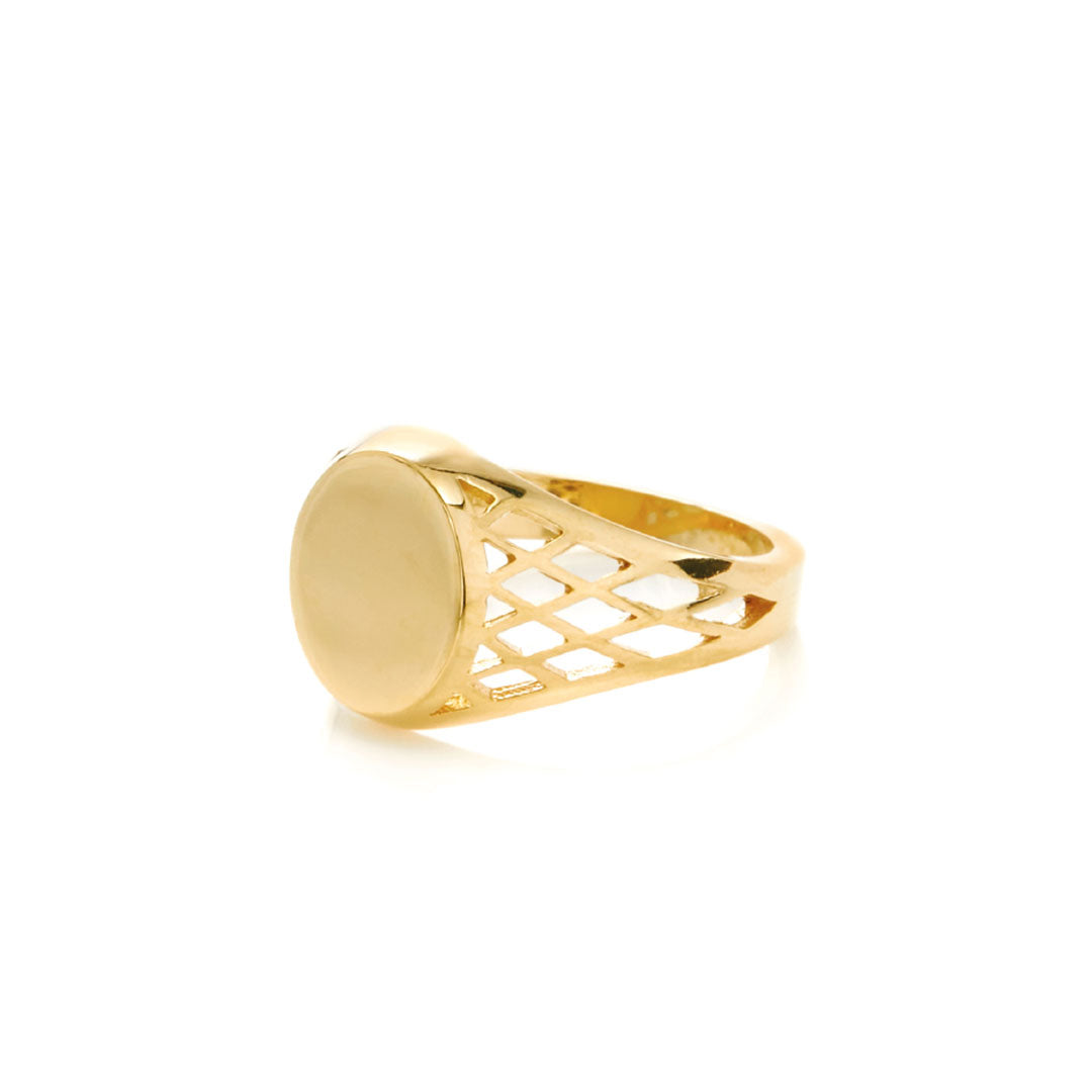 Chained & Able Basket Signet RINGS