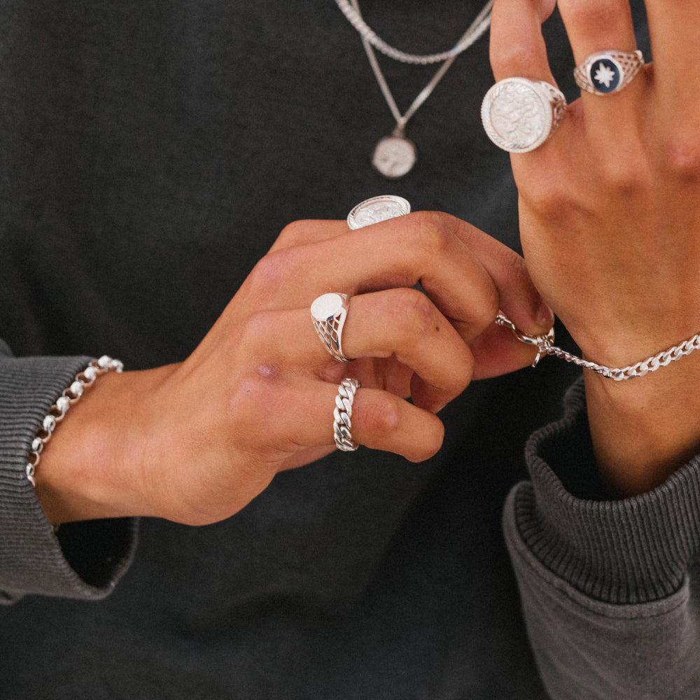 Chained & Able Basket Signet RINGS