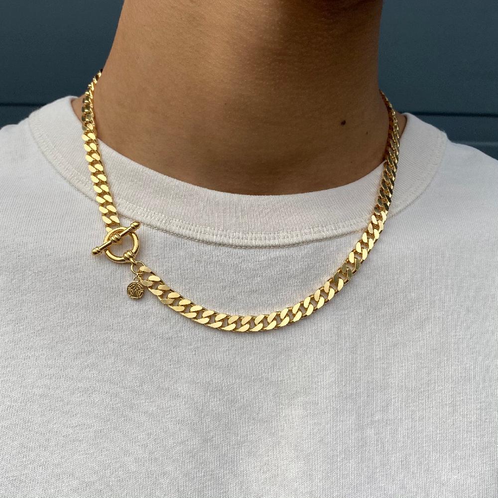 Chained & Able Cuban Link T-Bar Chain NECKLACES