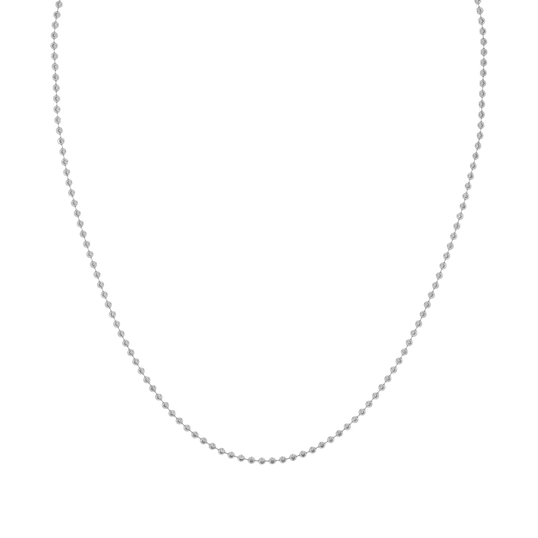 chained & able Diamond Cut Ball Chain NECKLACES
