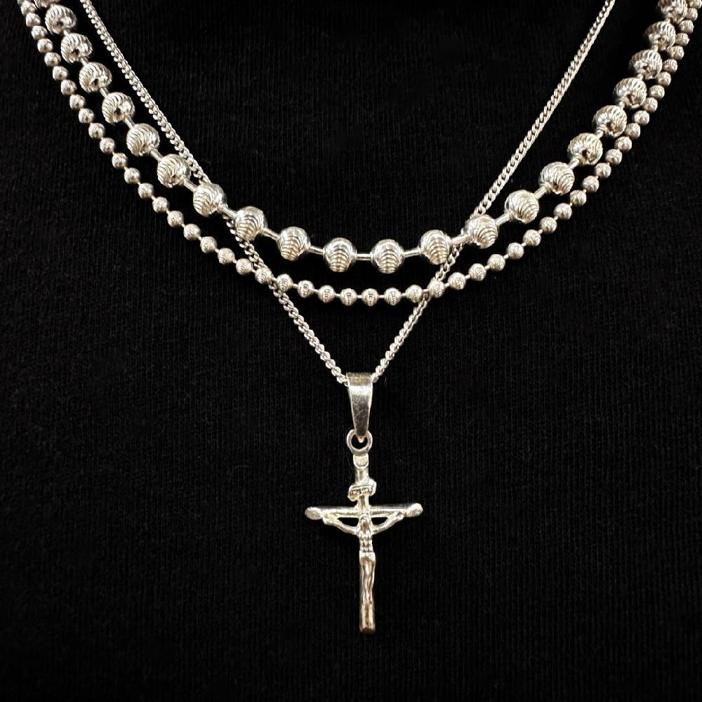 Chained & Able Diamond Cut Ball Necklace BRACELETS