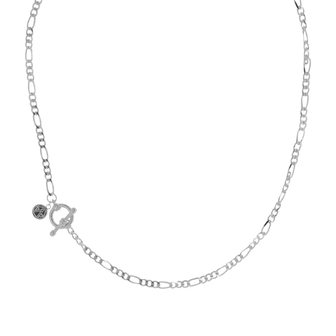 chained & able Figaro Chain T-Bar NECKLACES