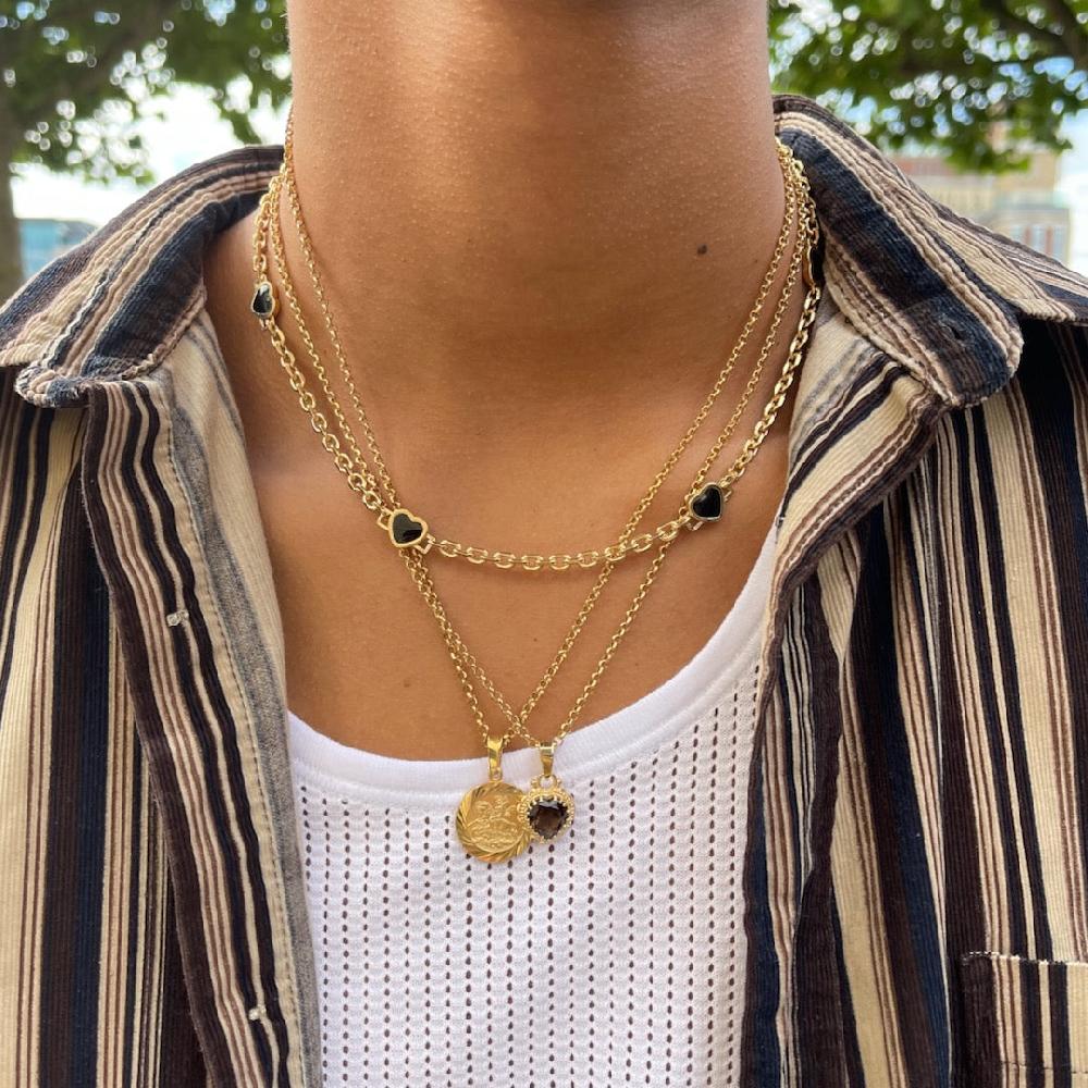 Chained & Able Heart Stone Pendant NECKLACES