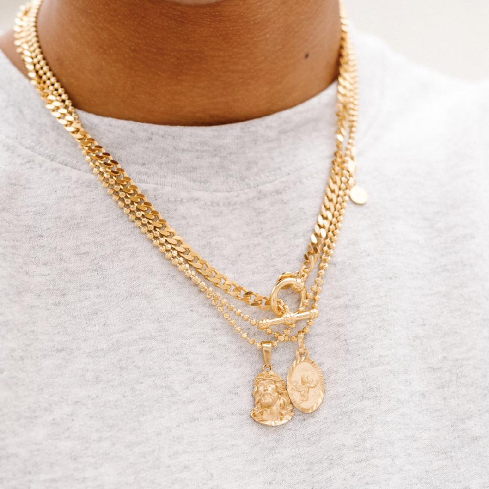 Chained & Able Jesus Piece Ball Chain NECKLACES